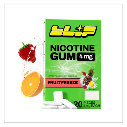 Picture of Blip Fruit Freeze Nicotine Gum Quit Smoking Aid 20ct 4mg