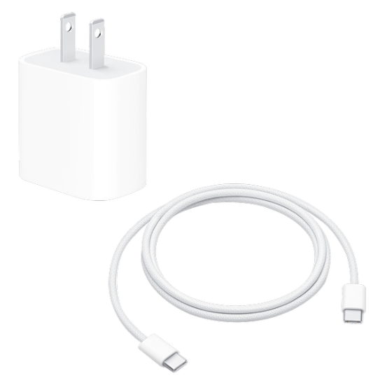 Picture of Apple 20W USB-C Power Adapter with USB-C Woven Charge Cable 1m