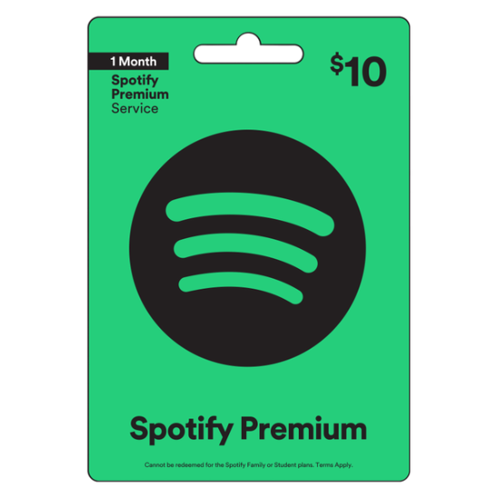 Picture of Spotify $10 Gift Card