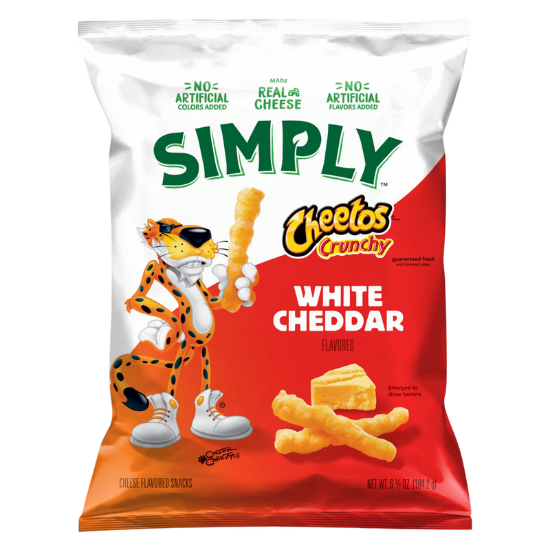 Picture of Simply Cheetos Crunchy, White Cheddar 6.5oz