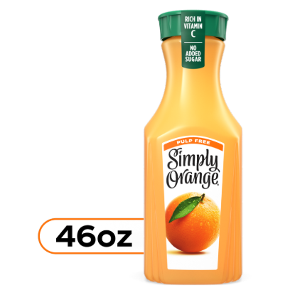 Picture of Simply Pulp Free Orange Juice 46oz Btl