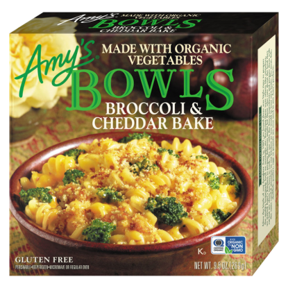 Picture of Amy's Frozen Bowls Broccoli and Cheddar Bake 9.5oz