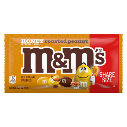 Picture of M&M'S Honey Roasted Peanut Chocolate Candy, 3.27 oz