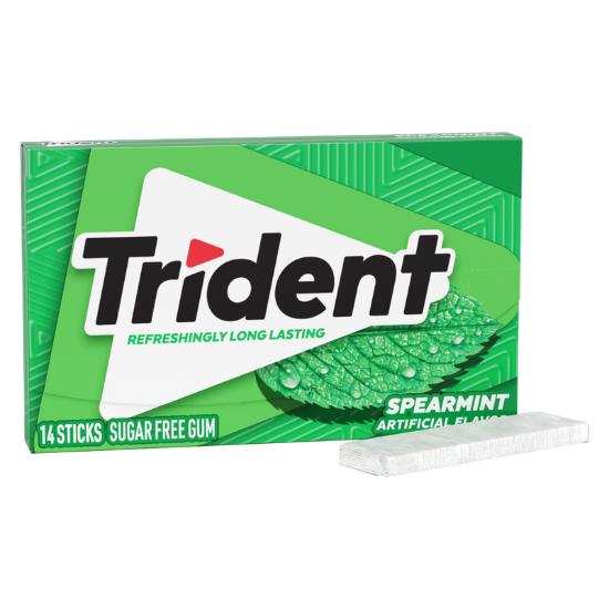 Picture of Trident Spearmint, 14pc Wallet Pack
