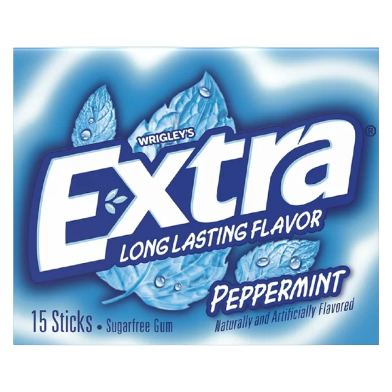 Picture of Extra Peppermint Sugar Free Chewing Gum, 15-Stick
