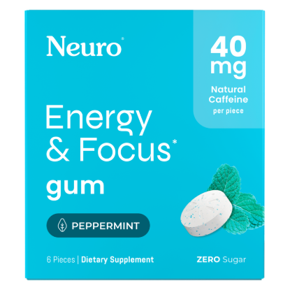Picture of Neuro Gum Energy and Focus Peppermint Flavor, 6 ct