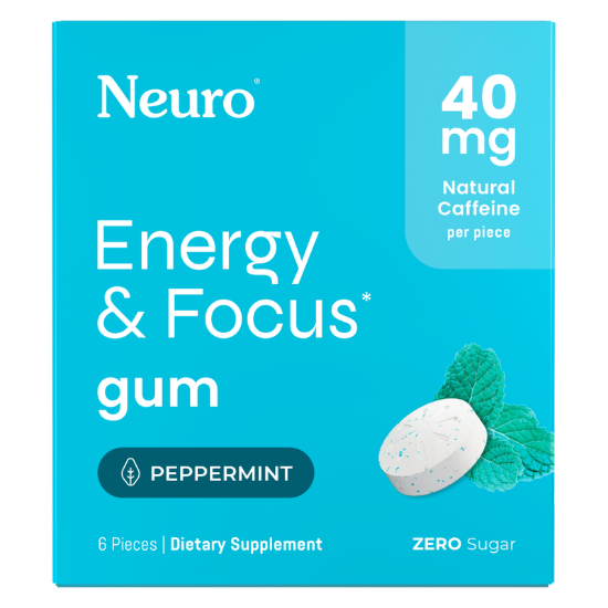 Picture of Neuro Gum Energy and Focus Peppermint Flavor, 6 ct