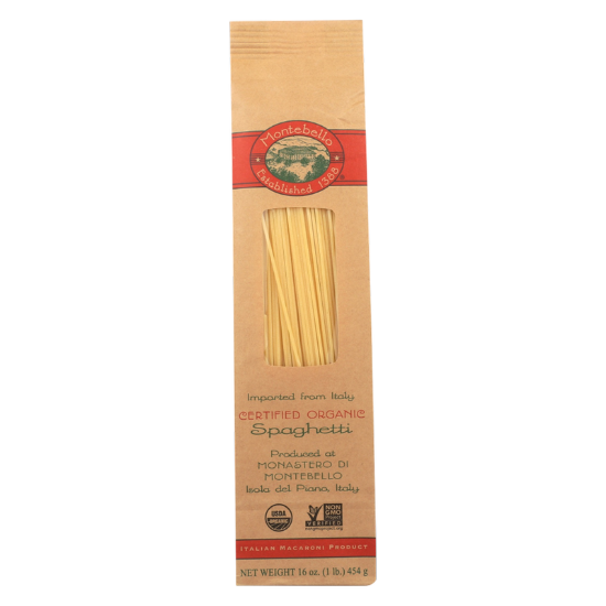 Picture of Montebello Organic Spaghetti Pasta, 1lb.