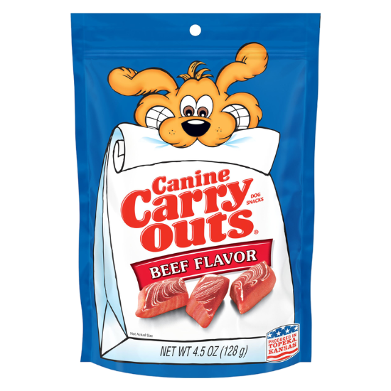 Picture of Canine Carry Outs Beef Flavor Dog Treats, 4.5oz