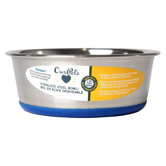 Picture of Durapet Pint Stainless Steel Dog Bowl 1.2 pint