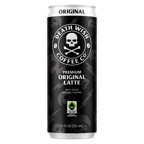 Picture of Death Wish Coffee Fair Trade Vanilla Latte 11oz Can