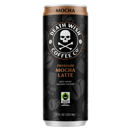 Picture of Death Wish Coffee Fair Trade Mocha Latte 11oz Can