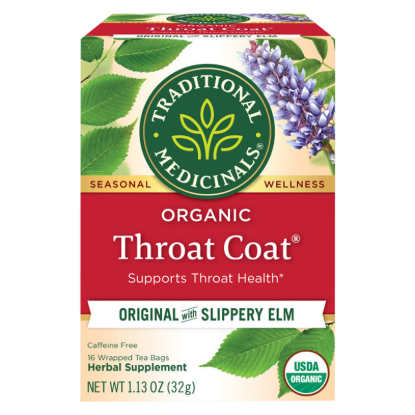 Picture of Traditional Medicinals Organic Throat Coat Herb Tea 16ct