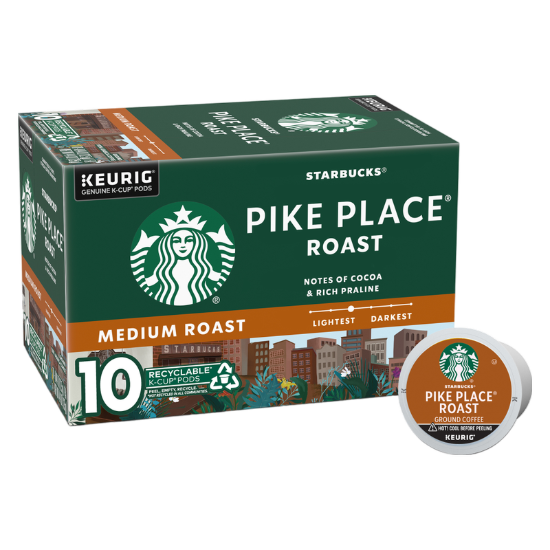 Picture of Starbucks K-Cup Pike Place Roast Coffee 4.4oz 10ct
