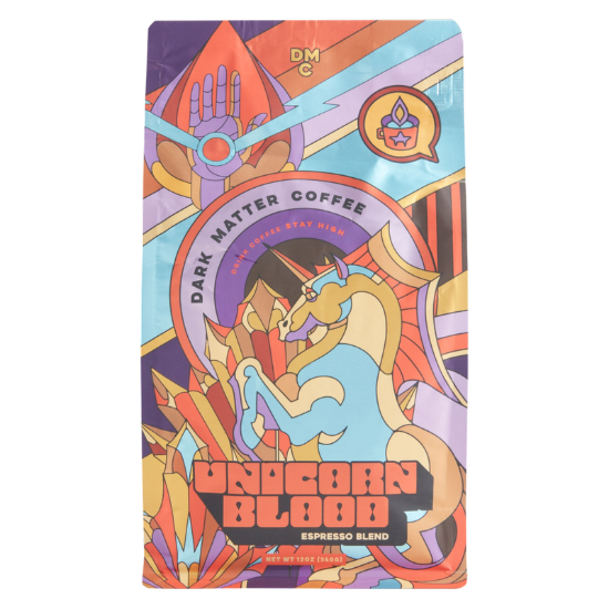 Picture of Dark Matter Coffee Unicorn Blood Espresso Blend, 12 oz