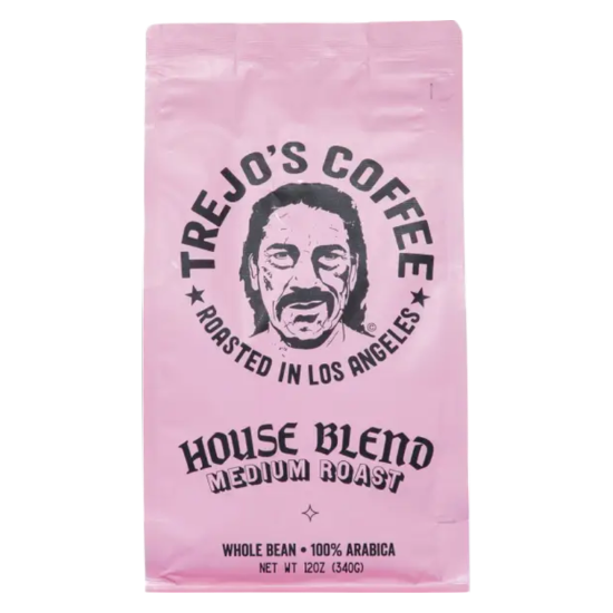 Picture of Trejo's Coffee Medium Roast Whole Bean Coffee, 12 oz