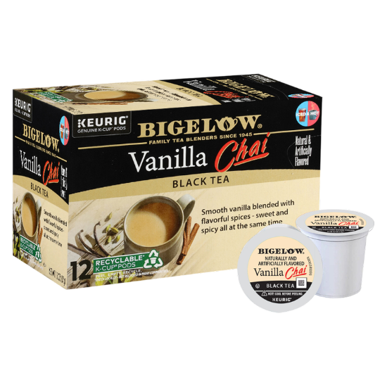 Picture of Bigelow Tea Vanilla Chai Caffeinated Black Tea K-Cups 12ct