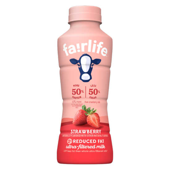 Picture of Fairlife 2% Reduced Fat Ultra-filtered Strawberry Milk 14oz Btl