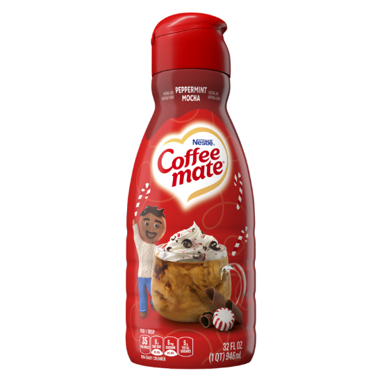 Picture of Coffee Mate Peppermint Mocha Non-Dairy Creamer 32oz Btl