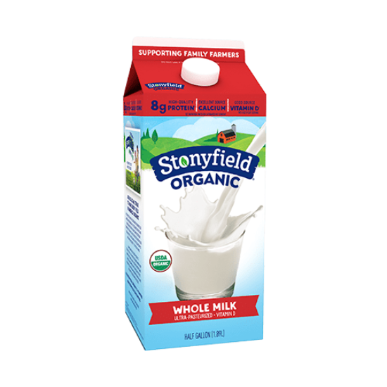 Picture of Stonyfield Organic Whole Milk, Half Gallon
