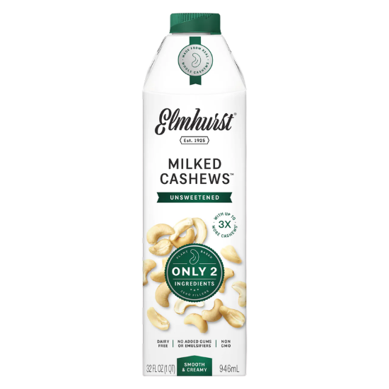 Picture of Elmhurst Unsweetened Cashew Milk 32oz Ctn