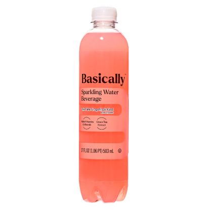 Picture of Basically Pink Grapefruit Sparkling Water 17oz
