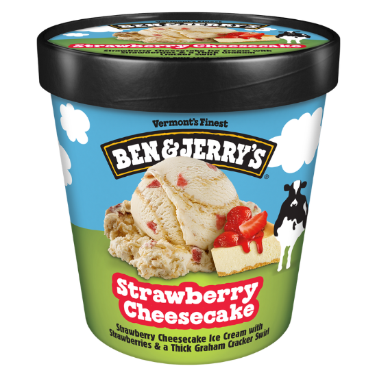 Picture of Ben & Jerry's Strawberry Cheesecake Ice Cream Pint