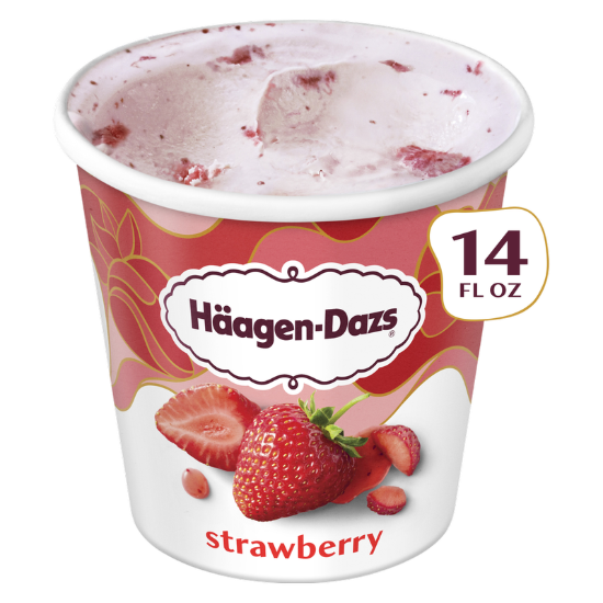 Picture of Haagen-Dazs Strawberry Ice Cream, 14oz.