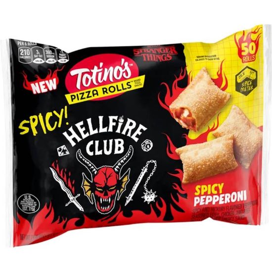 Picture of Totino's Frozen Spicy Pepperoni Pizza Rolls, 24.46oz.