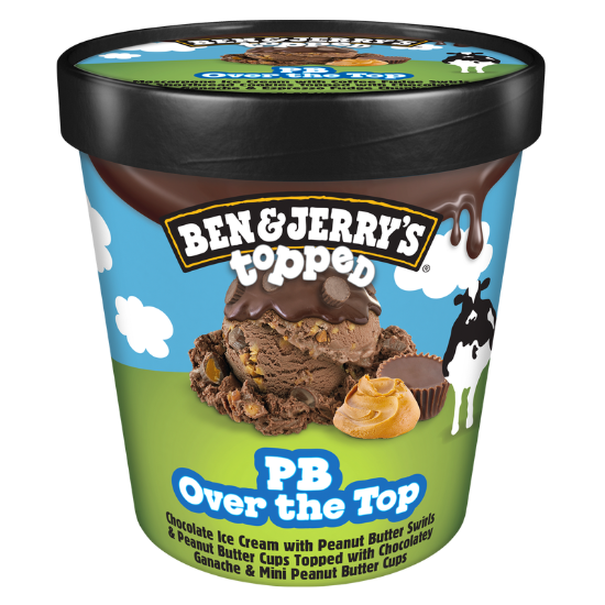 Picture of Ben & Jerry's Topped PB Over the Top Ice Cream Pint