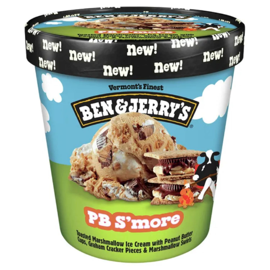 Picture of Ben & Jerry's Peanut Butter S'more Ice Cream Pint