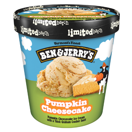Picture of Ben & Jerry's Pumpkin Cheesecake Ice Cream Pint