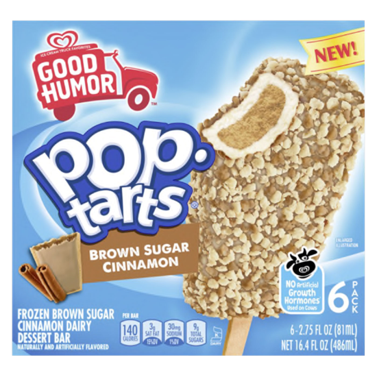 Picture of Good Humor Pop-Tart Brown Sugar Cinnamon Bar 6pk
