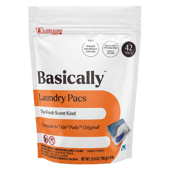 Picture of Basically Fresh Scent Laundry Pacs, 42ct