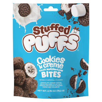 Picture of Stuffed Puffs Big Bites Cookies n Crème 6.5oz