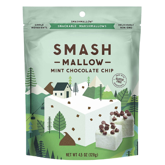 Picture of Smashmallow Mint Chocolate Chip Marshmallows 4.5oz