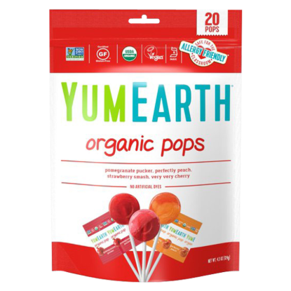 Picture of YumEarth Assorted Flavors Organic Lollipops 20ct 4.2oz