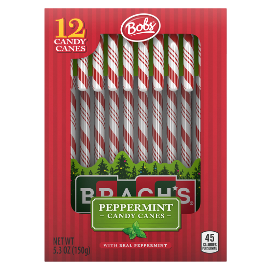 Picture of Brach's Bob's Red & White Mint Candy Canes 12ct