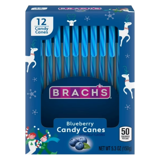 Picture of Brach's Blueberry Candy Canes, 5.3oz