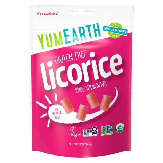 Picture of YumEarth Organic Licorice Strawberry 5oz